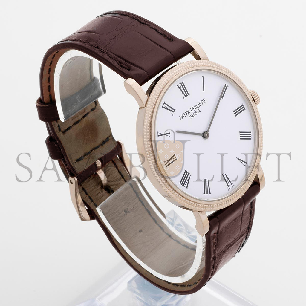 PATEK PHILIPPE CALATRAVA 35MM ROSE GOLD WATCH 5120J-001